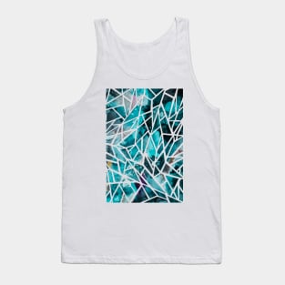 Turquoise Shatter Tank Top